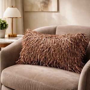 Luxurious Pink Accent Pillow